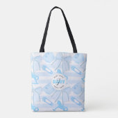Tote Bag Bébé mignon garçon Motif monogramme (Dos)