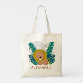 Tote Bag Bébé mignon Lion Animal Jungle Fun Personnaliser (Dos)