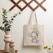 Tote Bag Bébé Monogrammé de l'ours Brown mignon