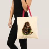 Tote Bag Bébé orang-outan et papillon (Devant (produit))