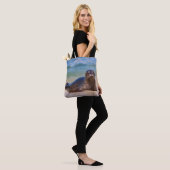 Tote Bag Bébé phoque commun dans l'eau (Sur le modèle)