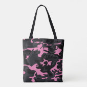 Tote Bag Bébé rose Points forts Camo (Dos)