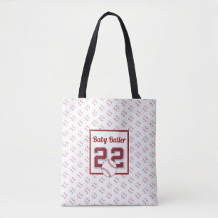 Tote Bag Bébé rouge et blanc