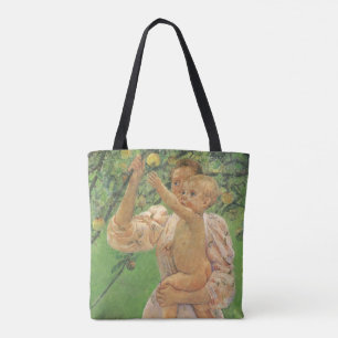Tote Bag Bébé tendant la main vers une pomme de Mary Cassat