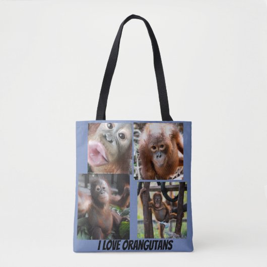 Tote Bag Bébés d'orang-outan (Devant)