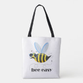 Tote Bag Bee caractère avec mustache lunettes de soleil Bee (Dos)