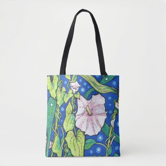 Tote Bag Beendweed Reed Fleurs sauvages d'été peinture flor (Devant)