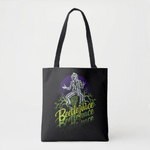 Tote Bag Beetlejus   Assis sur une pierre tombale