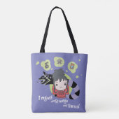 Tote Bag Beetlejus | Chibi Lydia "Étrange et inhabituel" (Dos)