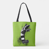 Tote Bag Beetlejus | Illustration du ver de sable (Dos)