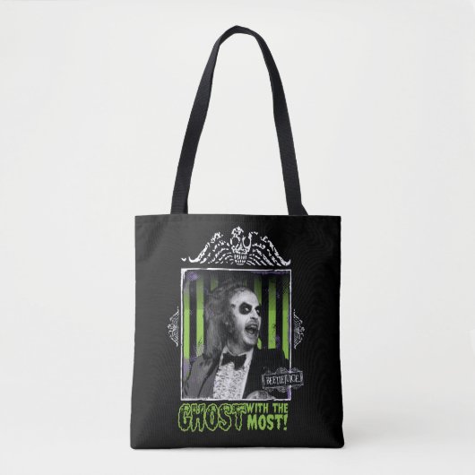 Tote Bag Beetlejus | Portrait "Ghost With the Most" (Devant)
