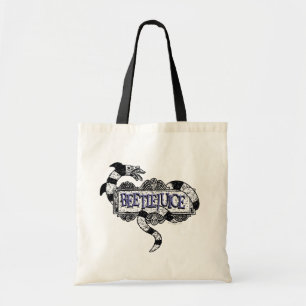 Tote Bag Beetlejus   Vapeur de sable enroulé sur le logo Be