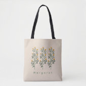 Tote Bag Beige Bohème Élégance Chic Design (Devant)
