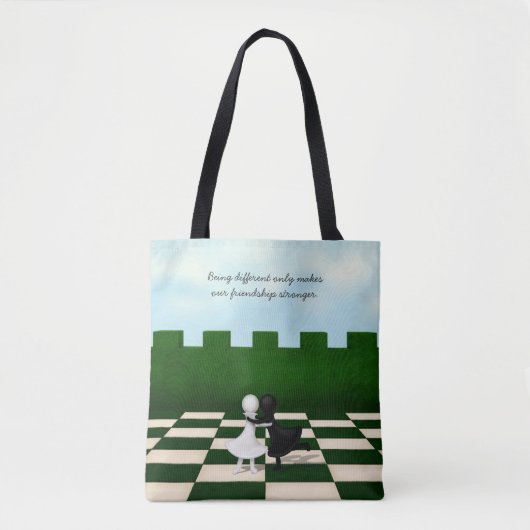 Tote Bag Being Different Only Makes Friendship Stronger (Devant)