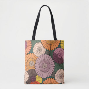 Tote Bag bel art floral pastel coloré