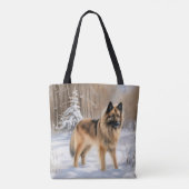 Tote Bag Belge Tervuren Laissons neiger Noël (Dos)