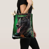Tote Bag Belgian Shepherd conduite vélo St. Patrick's Day (De près)