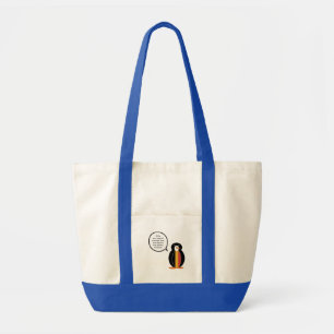 Tote Bag Belgique Parlant Mme Pingouin Personnalisé