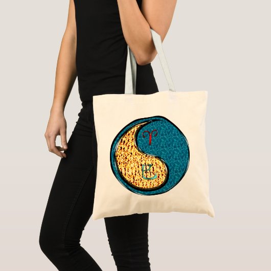Tote Bag Bélier et Serpent d'eau (Devant (produit))