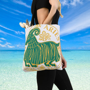 Tote Bag Bélier Signe du zodiaque sur un