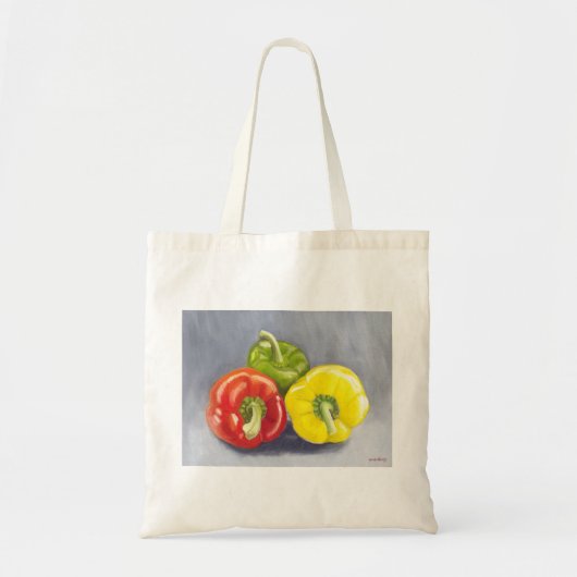 Tote Bag Bell Peppers - Customisé (Devant)
