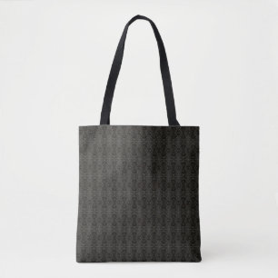 Tote Bag Belladonna Noir Abstrait Acrylique Fluid Art