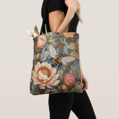 Tote Bag Belle Abeille De Jardin Avec Fleurs Protea (De près)