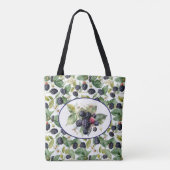 Tote Bag Belle aquarelle Blackberries (Dos)