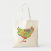 Tote Bag Belle aquarelle de poule (Devant)