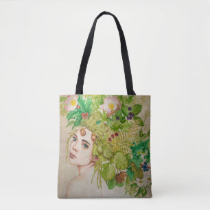 Tote Bag Belle aquarelle druide