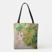 Tote Bag Belle aquarelle druide (Dos)