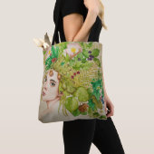 Tote Bag Belle aquarelle druide (De près)