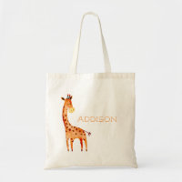 Belle aquarelle Giraffe Animal Personnalisé