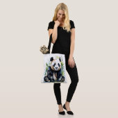 Tote Bag Belle aquarelle Panda Bear (Sur le modèle)