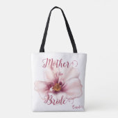 Tote Bag Belle aquarelle rose mère de la mariée (Dos)