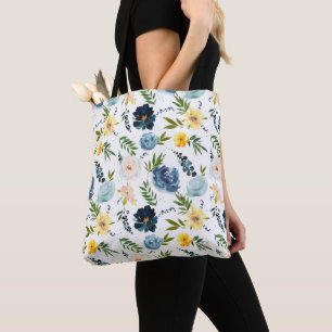 Tote Bag Belle aquarelle Roses Motif sans couture