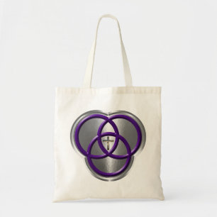 Tote Bag Belle bague de la Trinité chrétienne avec croix