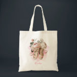 Tote Bag Belle Ballerina Dancer Aquarelle rose<br><div class="desc">Parfait pour transporter des chaussures et du matériel de ballet. Ces beaux sacs personnalisés danseuses de ballet sont jolis et roses! Trouvez les fournitures correspondantes dans ma collection.</div>