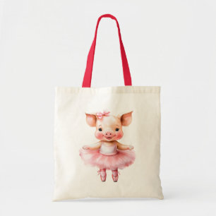 Tote Bag Belle ballerine de cochon danse ballet