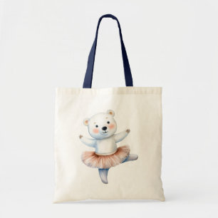 Tote Bag Belle ballerine d'ours polaire danse ballet