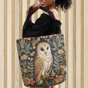 Tote Bag Belle Barne Vintage Owl William Morris Inspiré