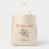 Tote Bag Belle Bridesmaid Floral (Devant)