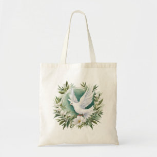 Tote Bag Belle colombe blanche
