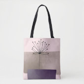 Tote Bag Belle conception géométrique Abstraite violet mauv