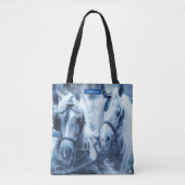 Tote Bag Belle équipe Cheval Hiver Conduite photo (Devant)