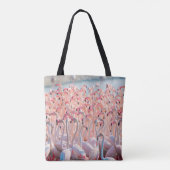 Tote Bag Belle et sauvage - Flamingosflock, plus, rose, d (Dos)
