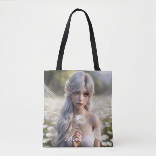Tote Bag Belle fée d'avril en marguerite