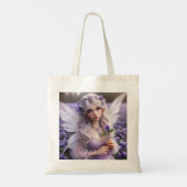 Tote Bag Belle Fée de Février en Violets (Dos)