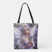 Tote Bag Belle Fée de Février en Violets (Dos)