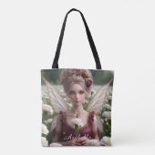 Tote Bag Belle fée de janvier en oeillets (Dos)